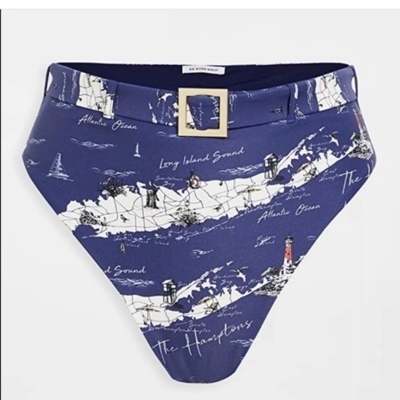 WeWoreWhat Claudia Bikini Top / Emily High Waisted Bottom - Hamptons - Size XL - Picture 2 of 2